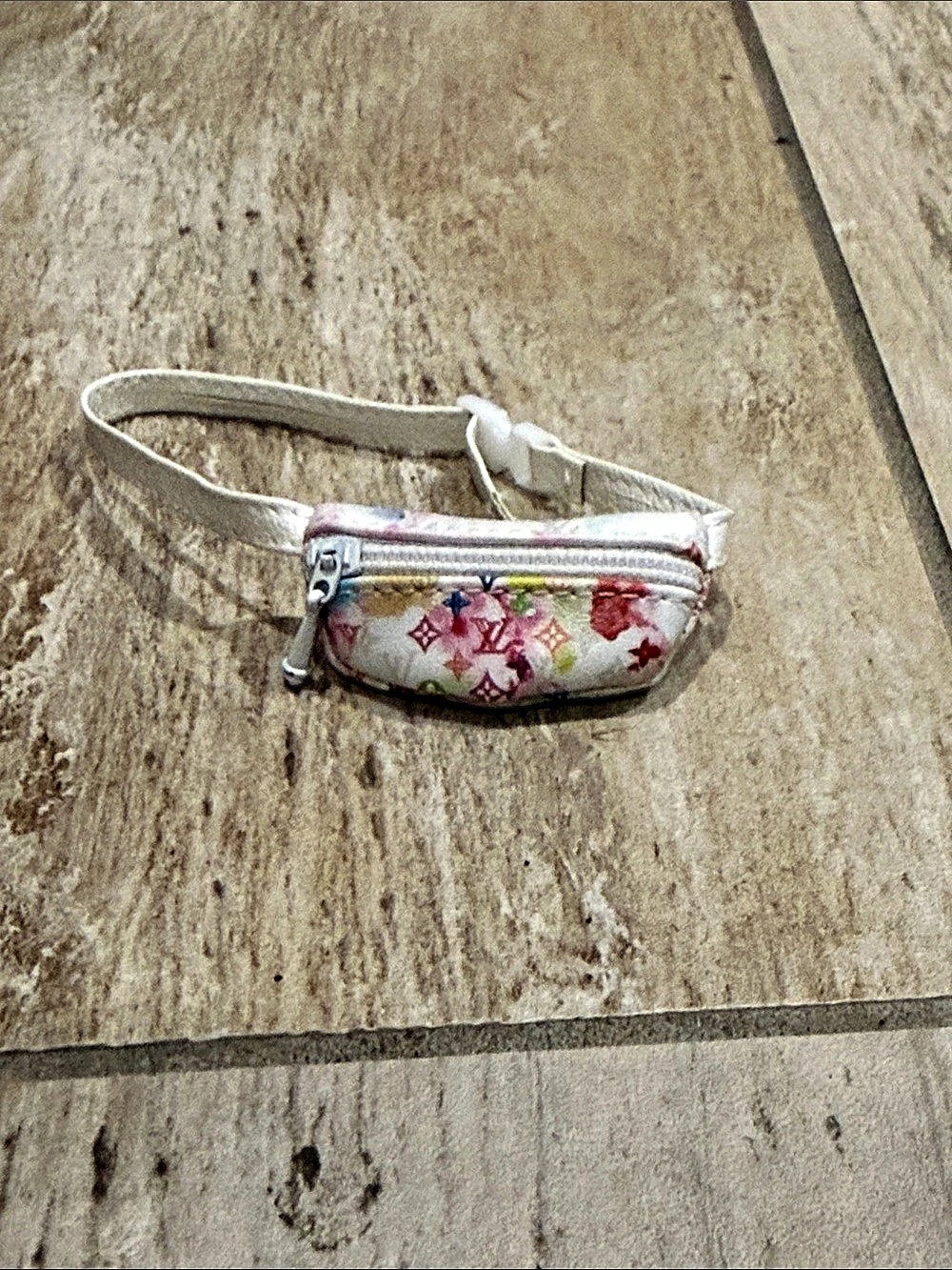 Floral Mini Bag in White & Pink
